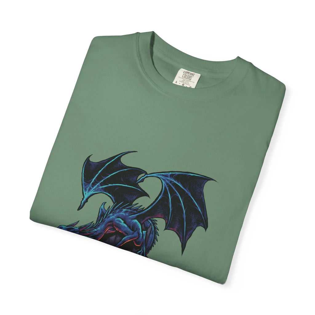 Fierce Dragon Roaring Illustration Graphic Design T-Shirt - Sinful Threads