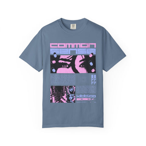 Cyberpunk Anime Tee - Glitchcore Hope Eyes - Future Gift