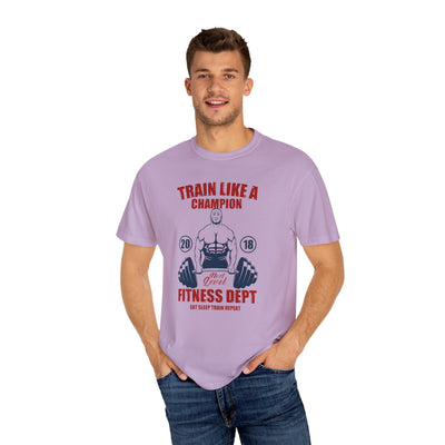 Train Like Champion T-Shirt - Motivational Gym Gift - Sinful Threads
