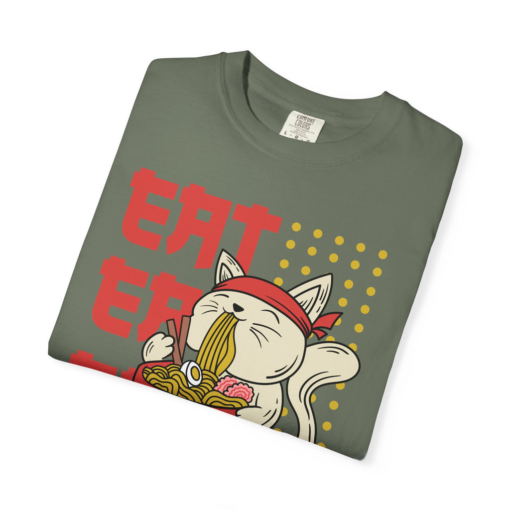 Cat Ramen Shirt - Funny Anime Tee - Japanese Foodie Gift - Sinful Threads