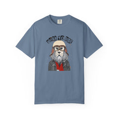 Born To Ride Dog Pilot Style Motorcycle Rider T-Shirt