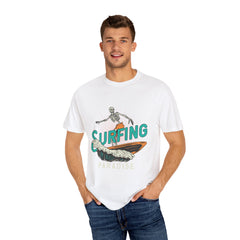 Surfing Skeleton Shirt - Funny Skeleton Tee - Retro Surf Gift