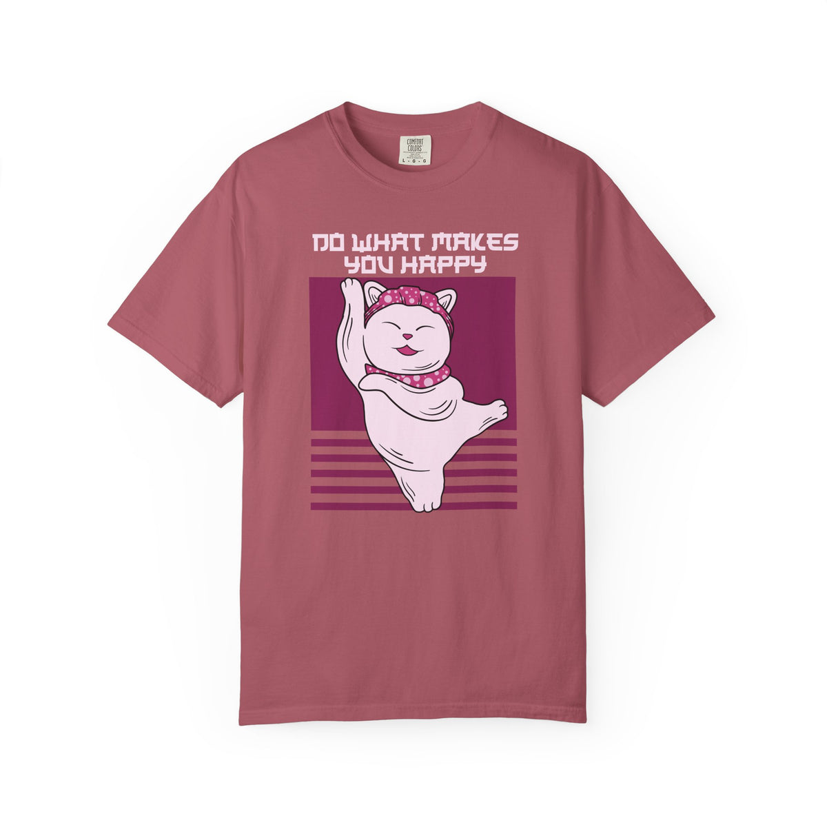 Lucky Cat Shirt - Maneki Neko Tee - Happy Quote Gift