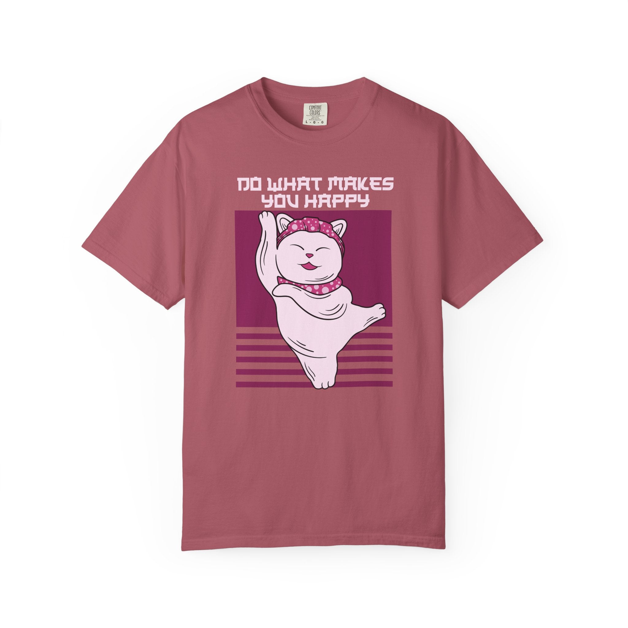 Lucky Cat Shirt - Maneki Neko Tee - Happy Quote Gift - Sinful Threads