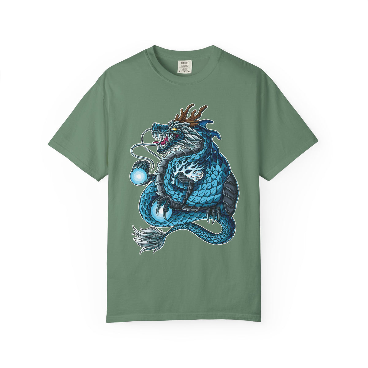 Eastern Dragon Tee - Blue Fantasy Mythical Creature Gift