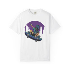 Cityscape Skateboarder Shirt - Urban Graphic Tee - Cool Gift