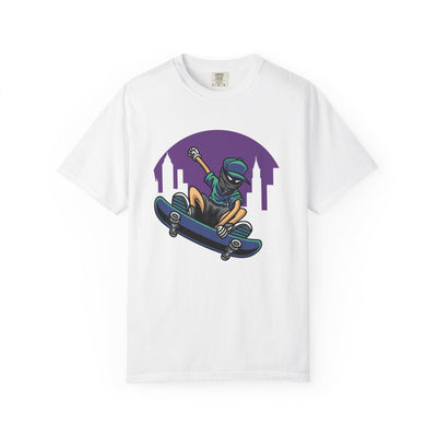 Cityscape Skateboarder Shirt - Urban Graphic Tee - Cool Gift - Sinful Threads