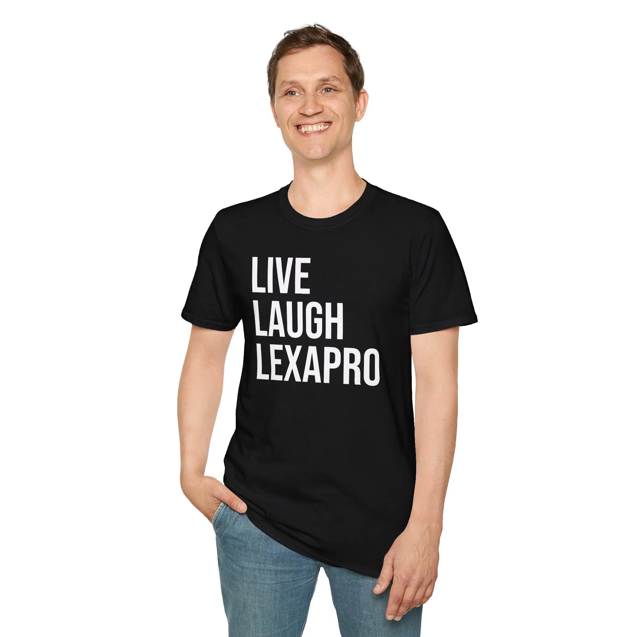 Live Laugh Lexapro Shirt - Mental Health Awareness Tee Printify