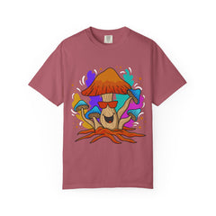 Psychedelic Mushroom Tee - Trippy Sunglasses Fungi Gift