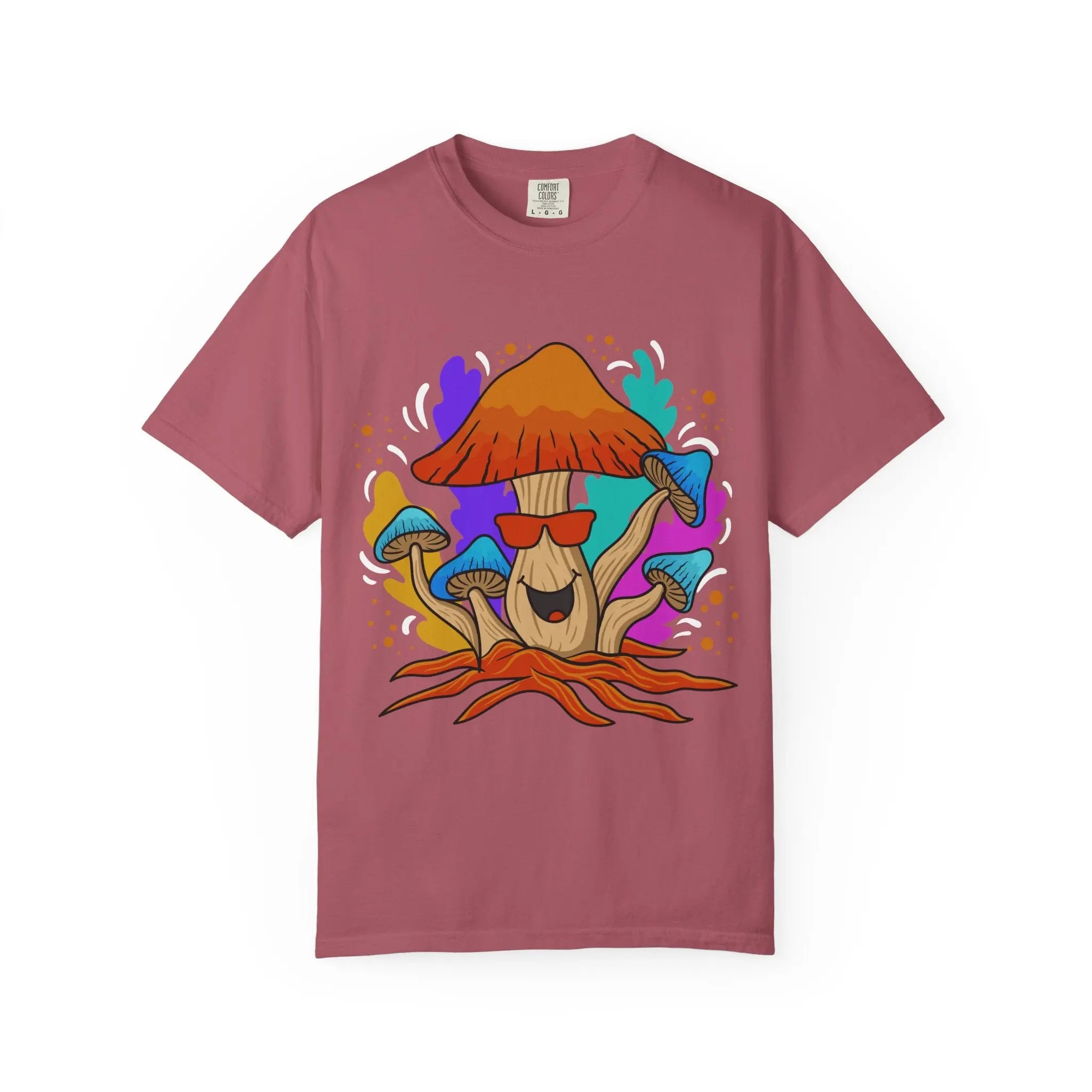 Psychedelic Mushroom Tee - Trippy Sunglasses Fungi Gift - Sinful Threads
