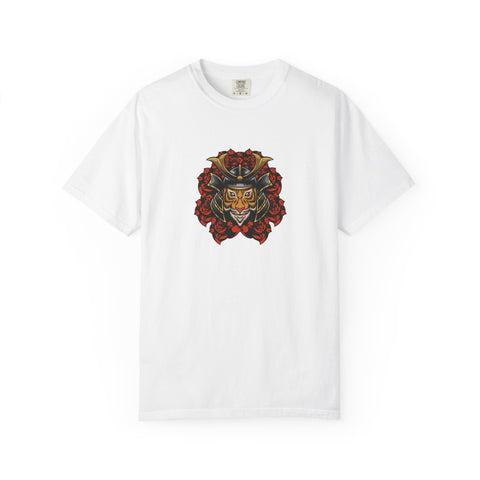 Samurai Tiger Shirt - Japanese Floral Tee - Cool Art Gift