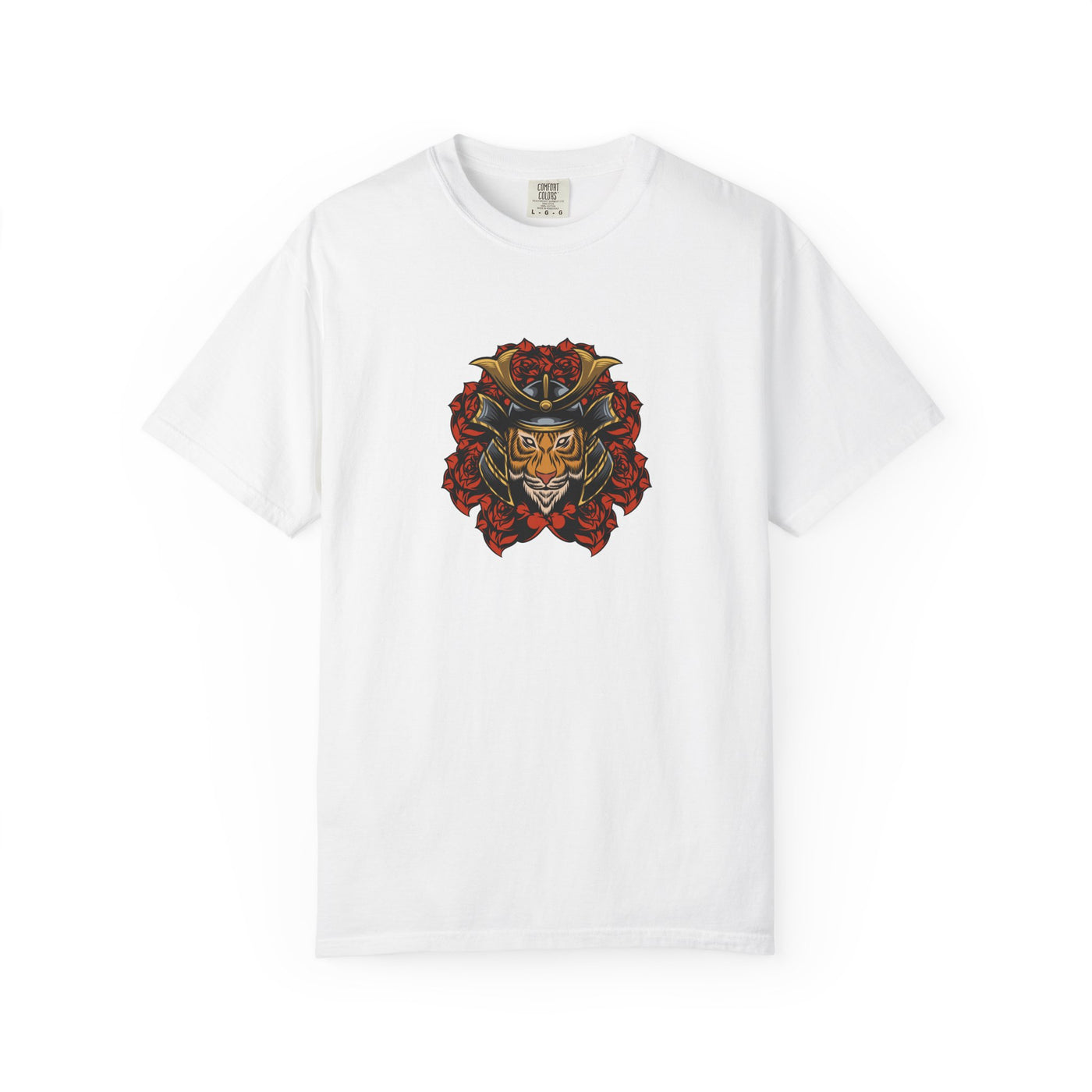 Samurai Tiger Shirt - Japanese Floral Tee - Cool Art Gift - Sinful Threads