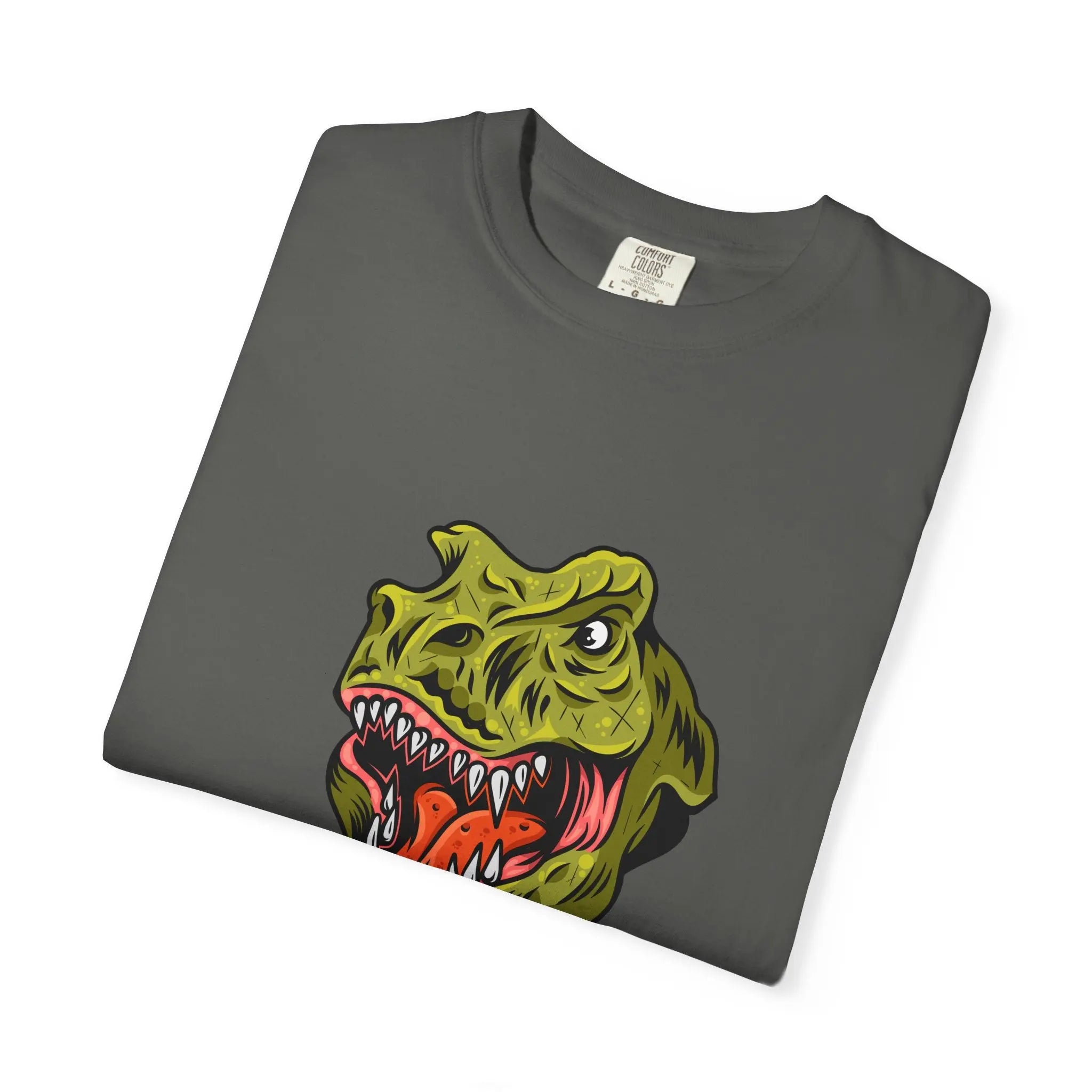 Dino Gamer Rex with Controller Video Game Fan T-Shirt - Sinful Threads