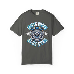 Dragon Art Tee - Blue-Eyed Three-Headed Fantasy Gift