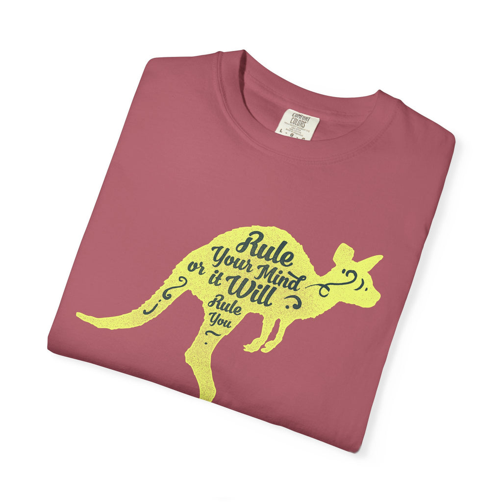Kangaroo Silhouette with Mental Rules Greatness T-Shirt - Sinful Threads
