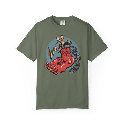 Monster Horror Tee - Creepy Halloween Shirt - Chains Graphic - Sinful Threads