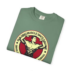 Building Muscle Since Day One Fitness Artwork T-Shirt