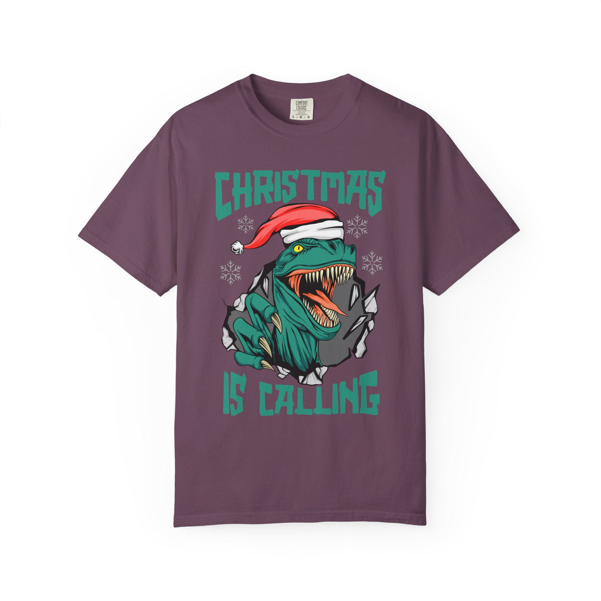 Santa T Rex Tee - Funny Dino Shirt - Christmas Holiday Gift