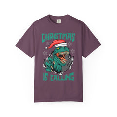 Santa T Rex Tee - Funny Dino Shirt - Christmas Holiday Gift