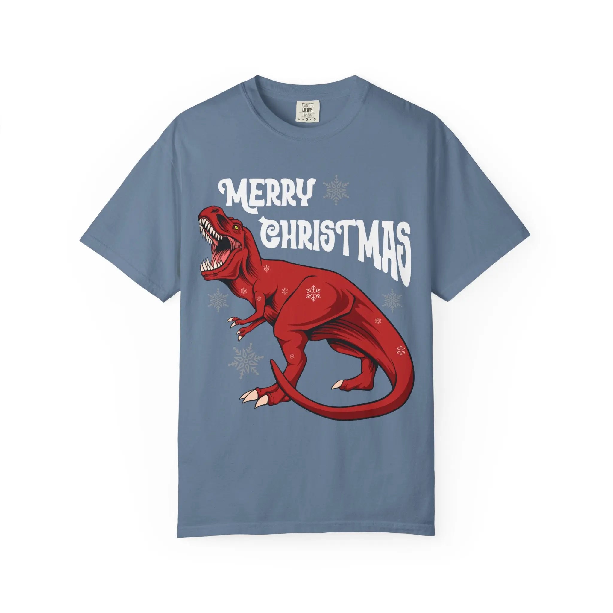 Christmas T Rex Tee - Funny Holiday Dinosaur Gift - Sinful Threads