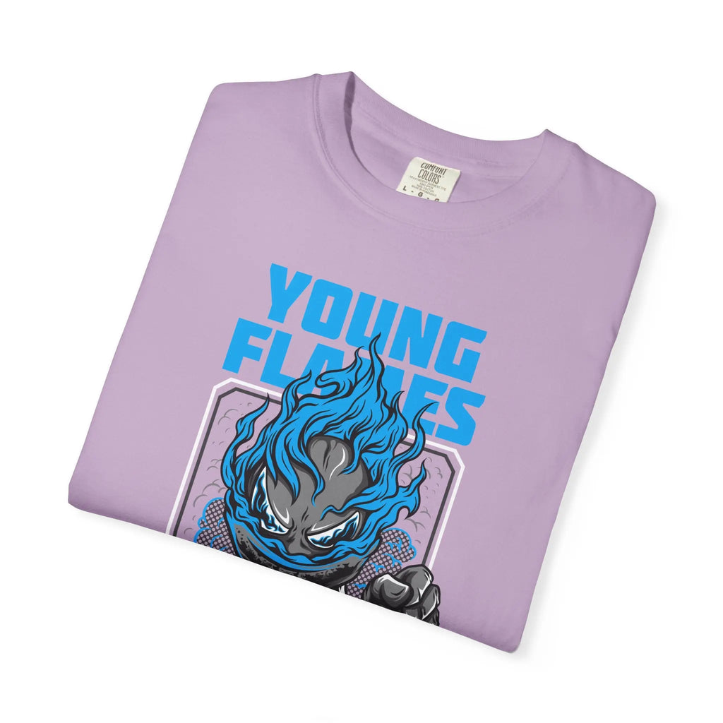 Young Flames Graphic T-Shirt Bold and Fierce Design - Sinful Threads