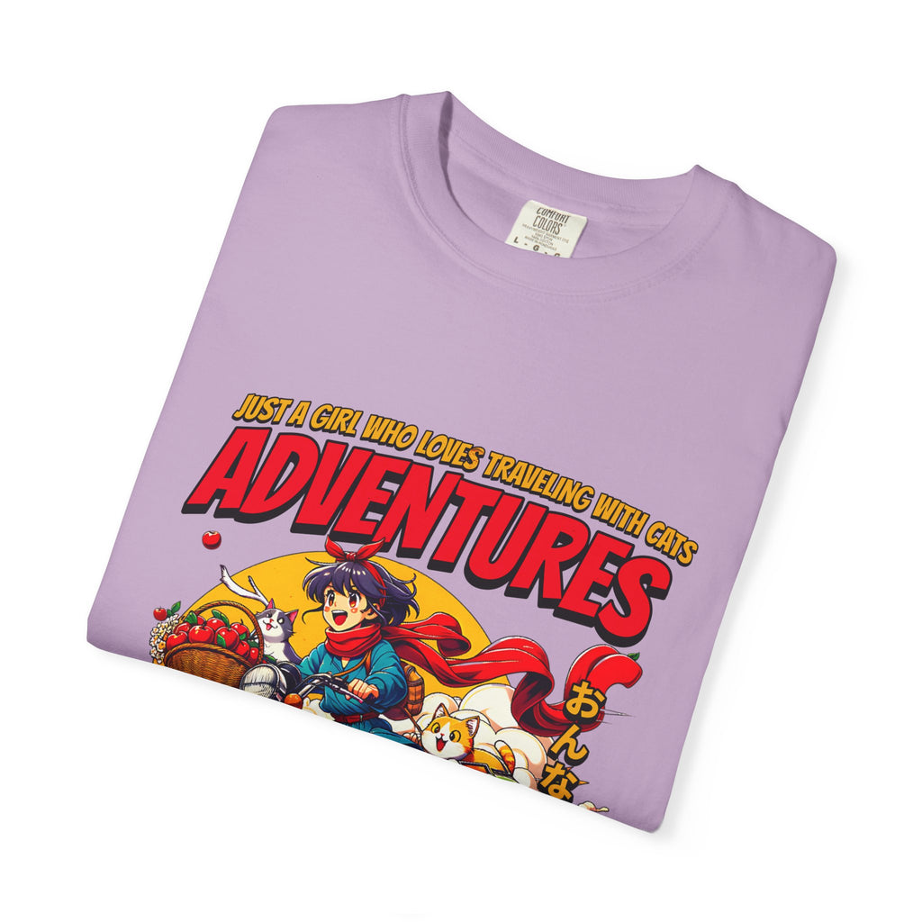 Cat Motorcycle Tee - Anime Adventure Top - Perfect Gift - Sinful Threads