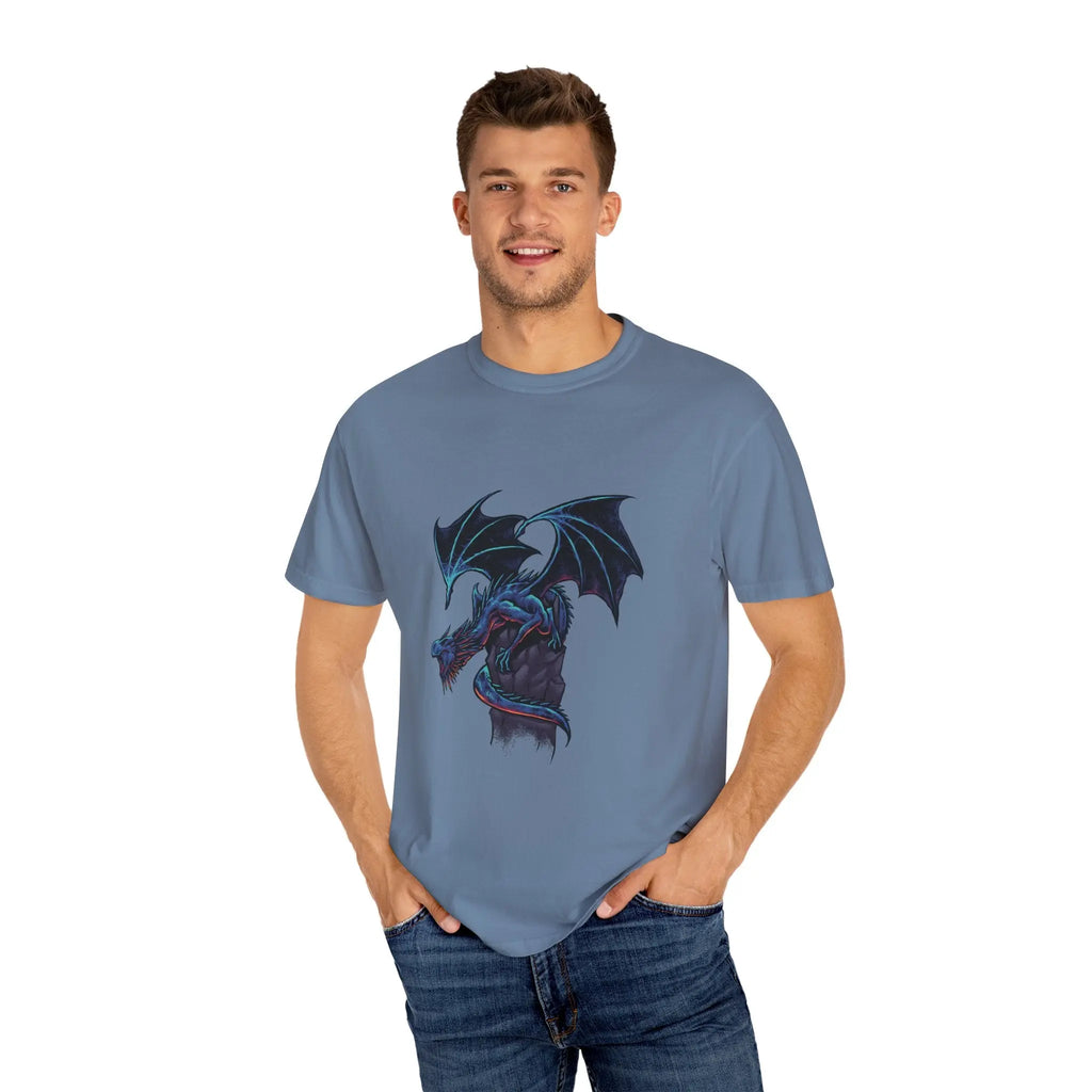 Fierce Dragon Roaring Illustration Graphic Design T-Shirt - Sinful Threads