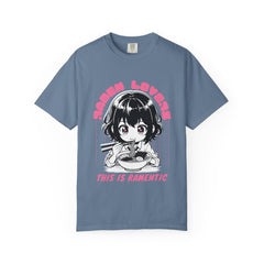 Ramen Lovers Tee - Romantic Anime Girl - Kawaii Gift