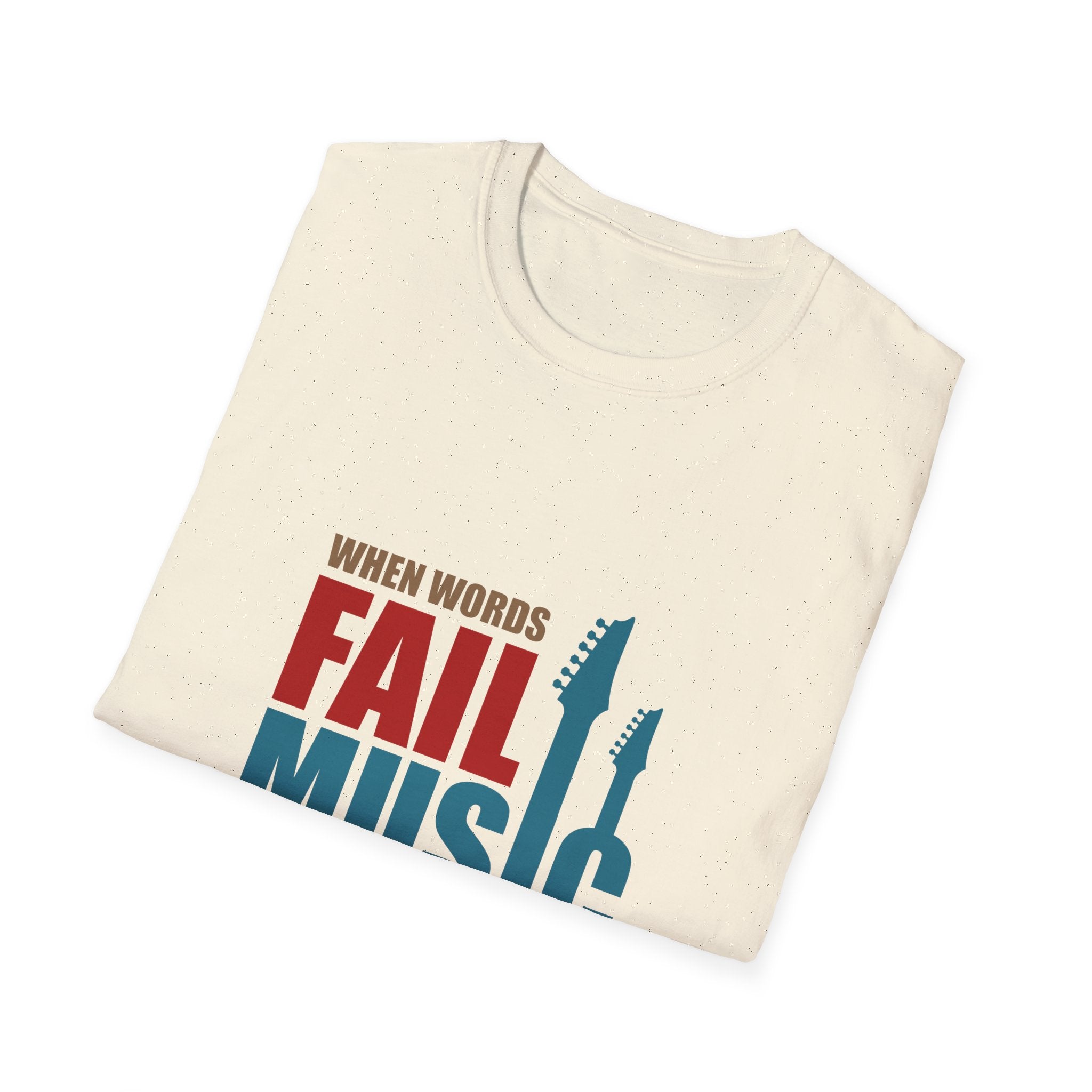 When Words Fail Music Tee - Music Speaks Graphic Shirt - Sinful Threads