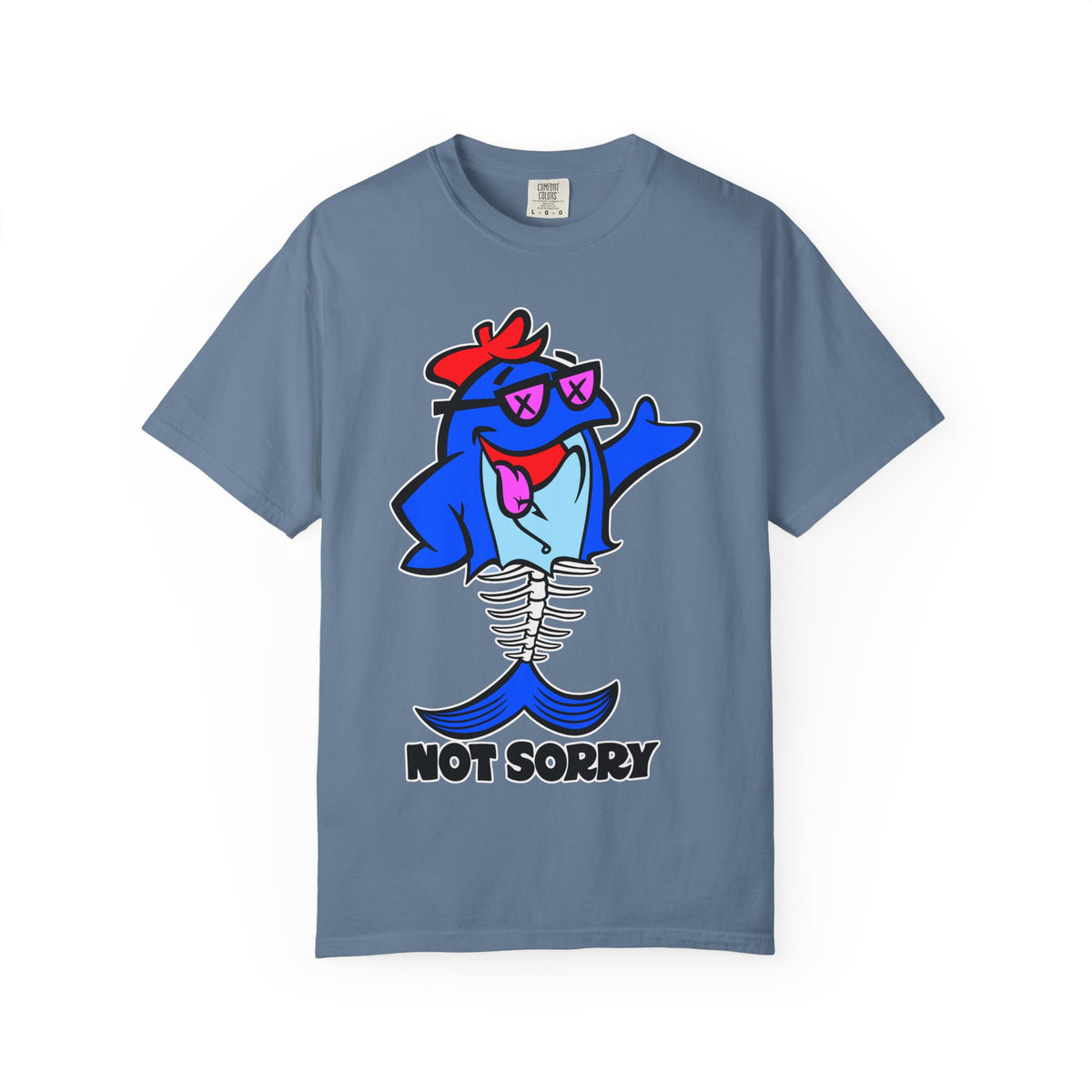 Funny Shark Shirt - Not Sorry Skeleton Design Tee