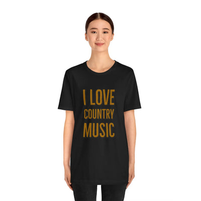 I Love Country Music Graphic Tee - Country Fan Festival Shirt Printify