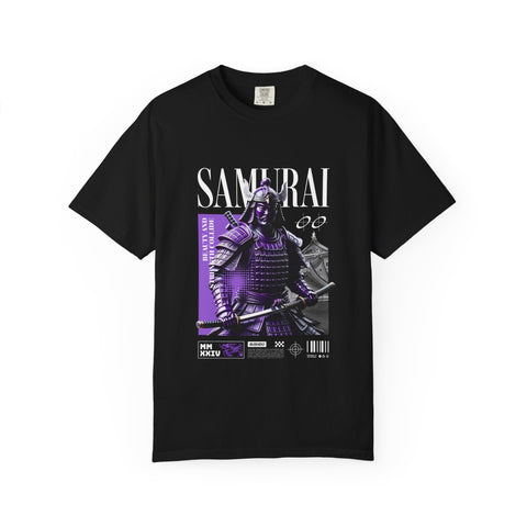 Samurai Warrior Tee - Purple Bushido Graphic - Perfect Gift