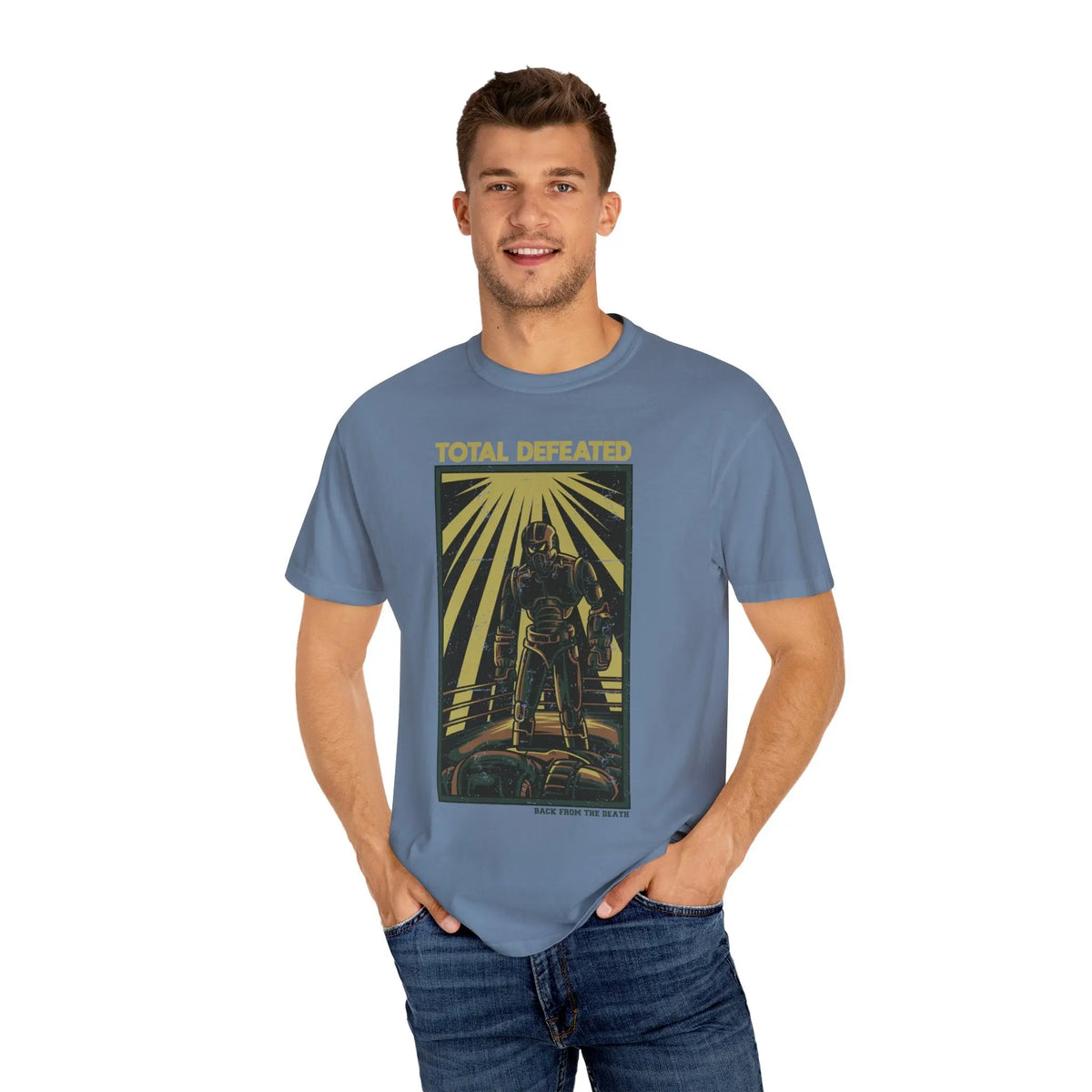 Total Defeated Back From The Death Graphic T-Shirt - Sinful Threads
