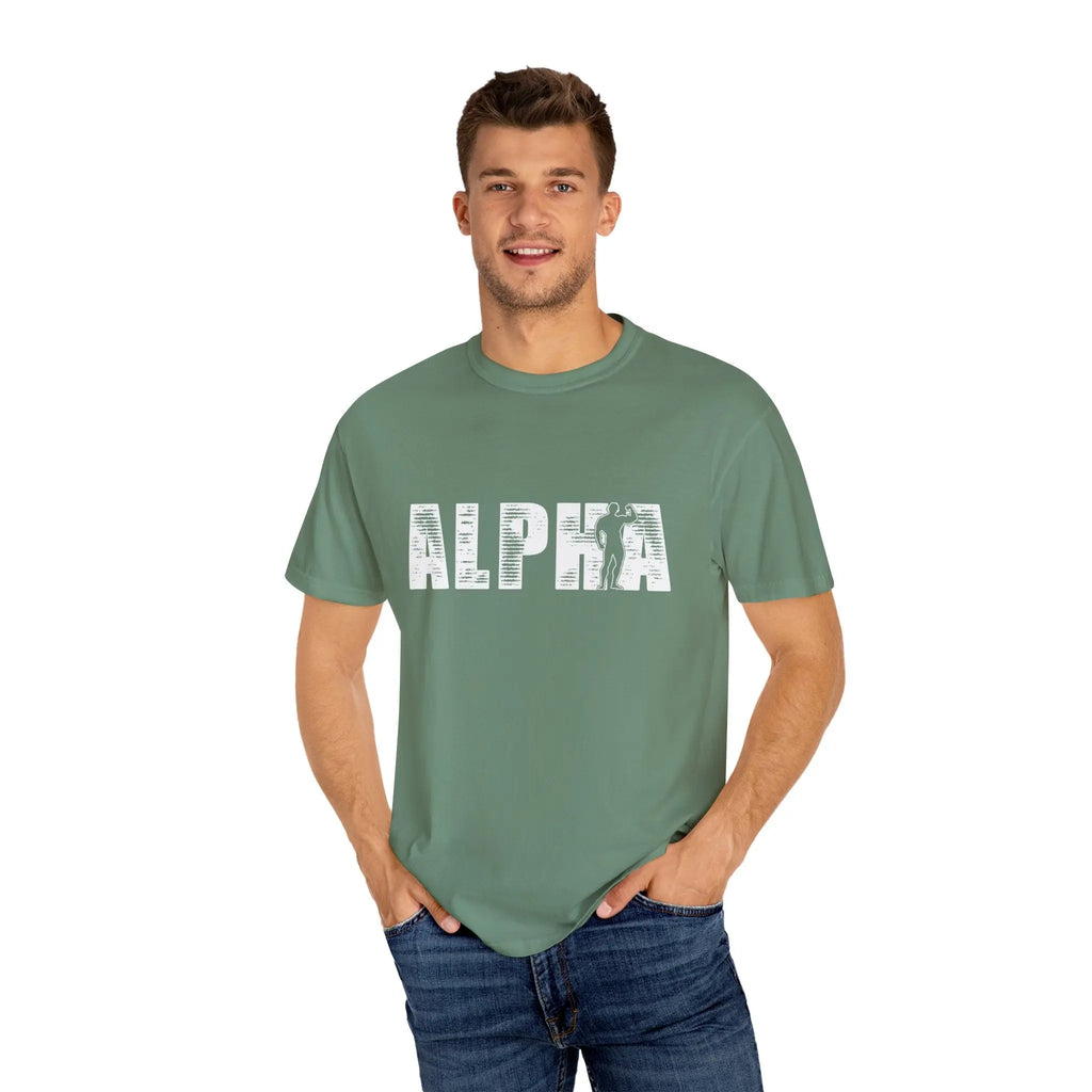 Alpha Male Bodybuilder Tee - Premium Muscle Graphic Design Printify