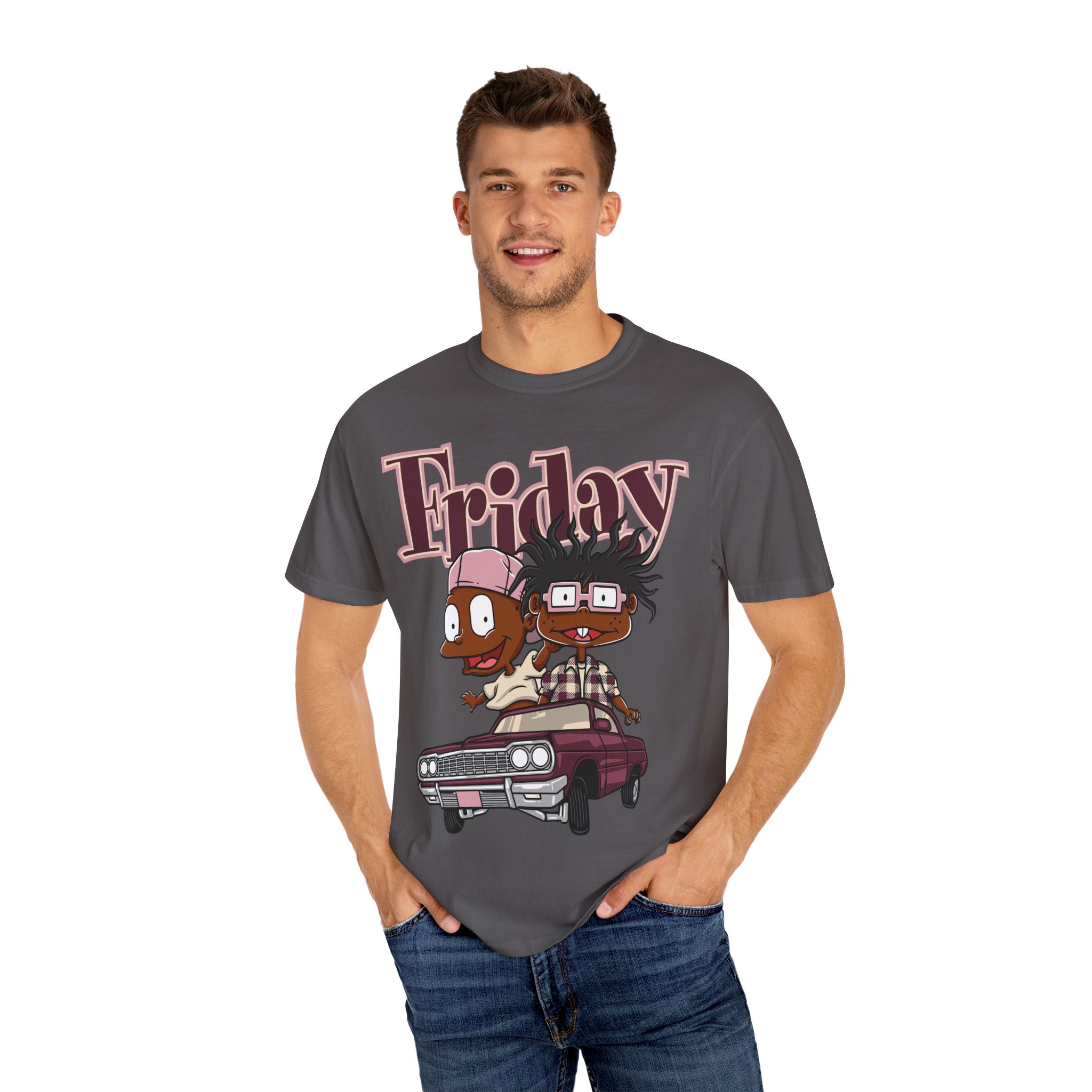 Friday Lowrider Shirt - 90s Culture Tee for Hip Hop Nostalgia - Sinful Threads
