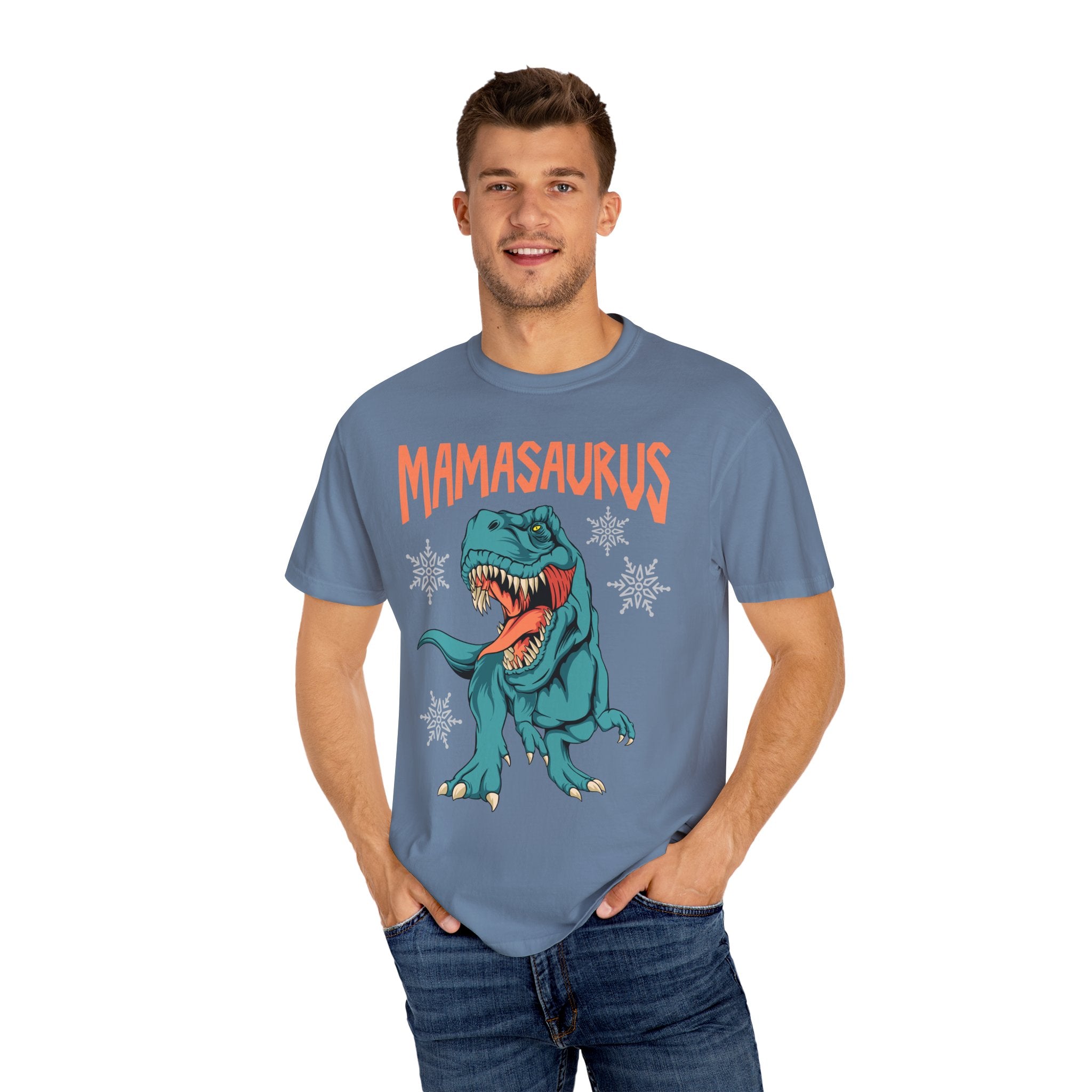 Mamasaurus Rex Tee - Funny Christmas Mom Dinosaur Gift - Sinful Threads