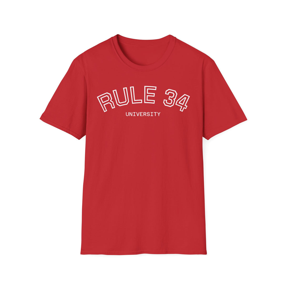 Rule 34 University Shirt - Funny Meme & Internet Culture Tee