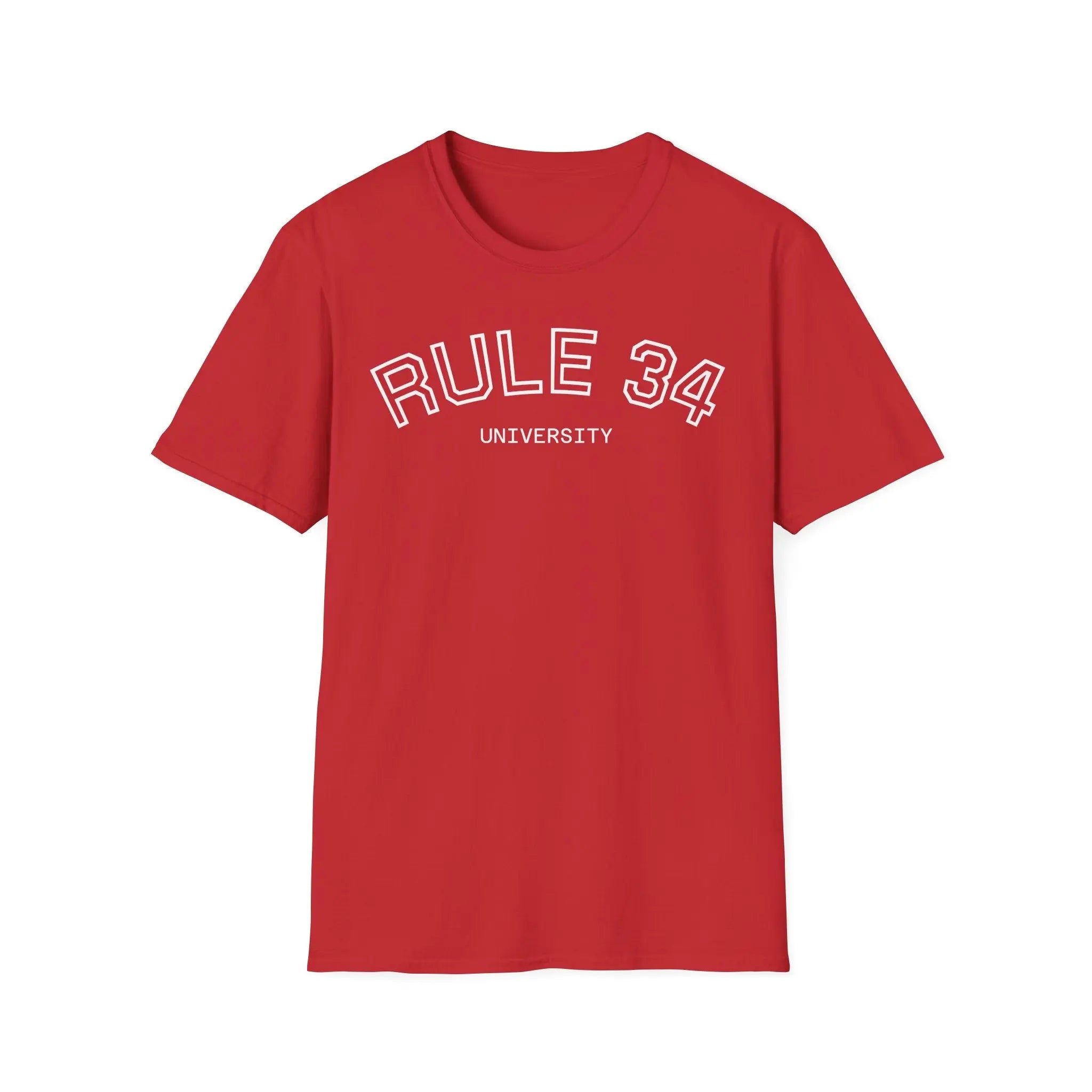 Rule 34 University Shirt - Funny Meme & Internet Culture Tee Printify