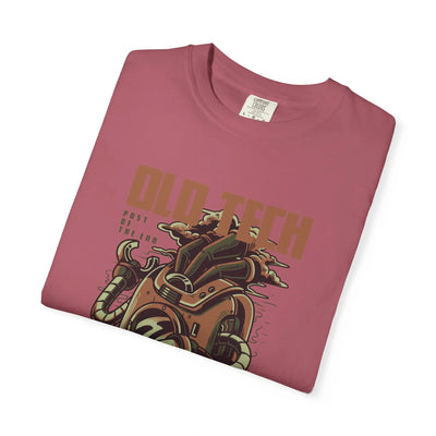 Retro Old Tech Post Of The End Robot Illustration T-Shirt - Sinful Threads
