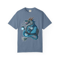 Eastern Dragon Tee - Blue Fantasy Mythical Creature Gift