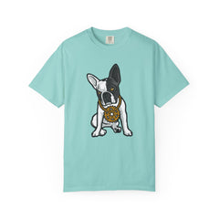 Cartoon French Bulldog with Gear Necklace Cool Dog T-Shirt