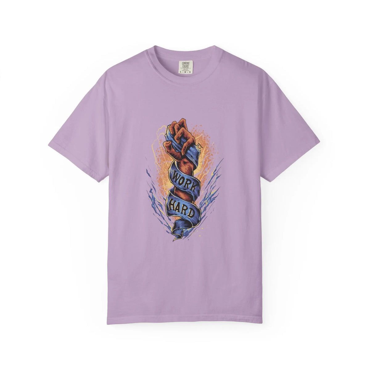Work Hard Fist Illustration Graphic Design T-Shirt - Sinful Threads
