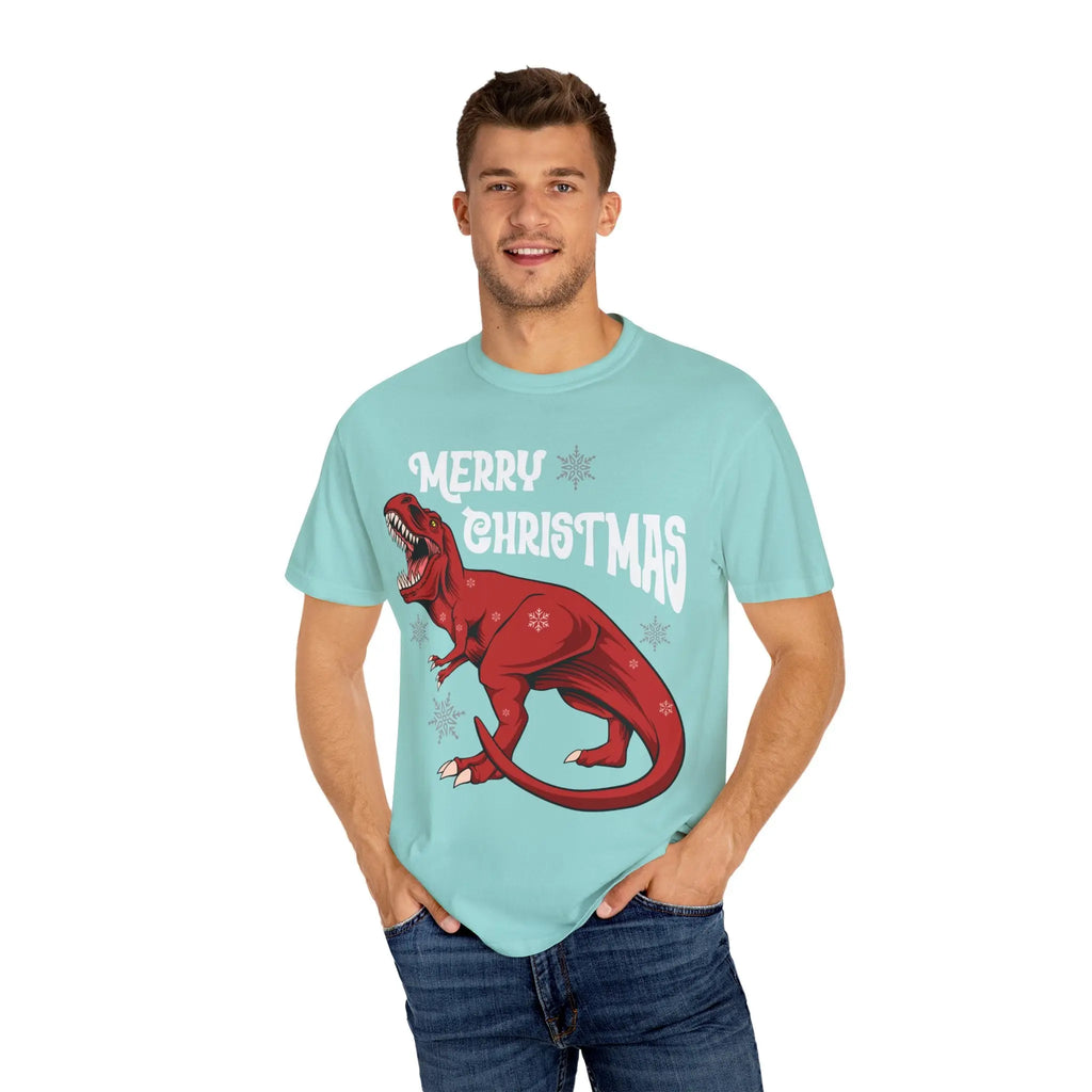 Christmas T Rex Tee - Funny Holiday Dinosaur Gift - Sinful Threads