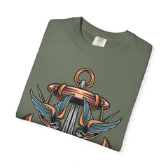 Nautical Anchor Shirt - Tattoo Style Tee, Maritime Gift