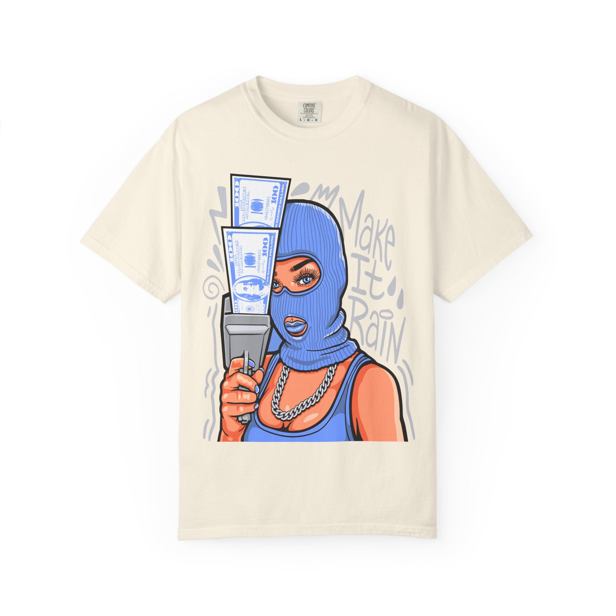 Money Gangster Shirt - Make It Rain Girl Tee for Hip Hop Fans - Sinful Threads