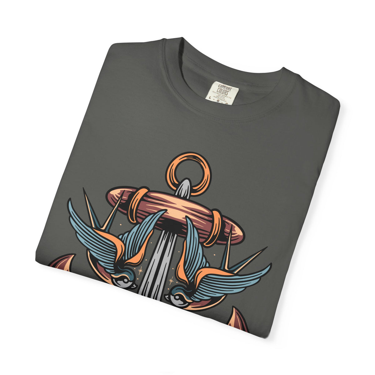 Nautical Anchor Shirt - Tattoo Style Tee, Maritime Gift