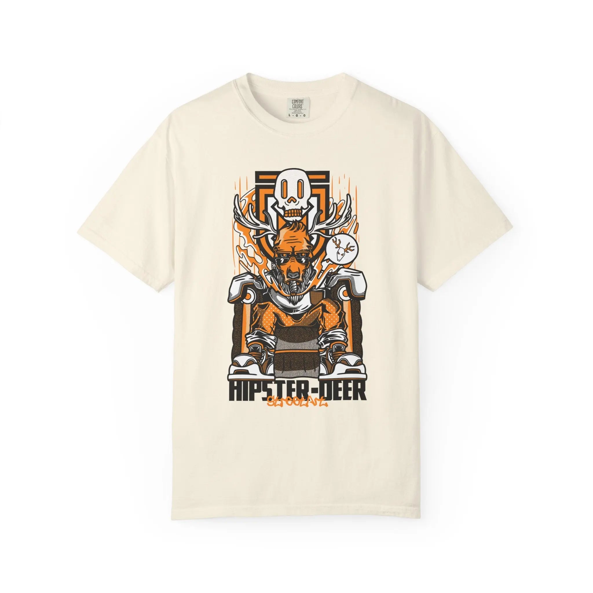 Streetwear Hipster Deer Graphic Design Illustration T-Shirt - Sinful Threads