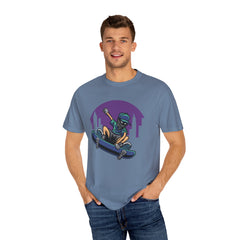 Cityscape Skateboarder Shirt - Urban Graphic Tee - Cool Gift