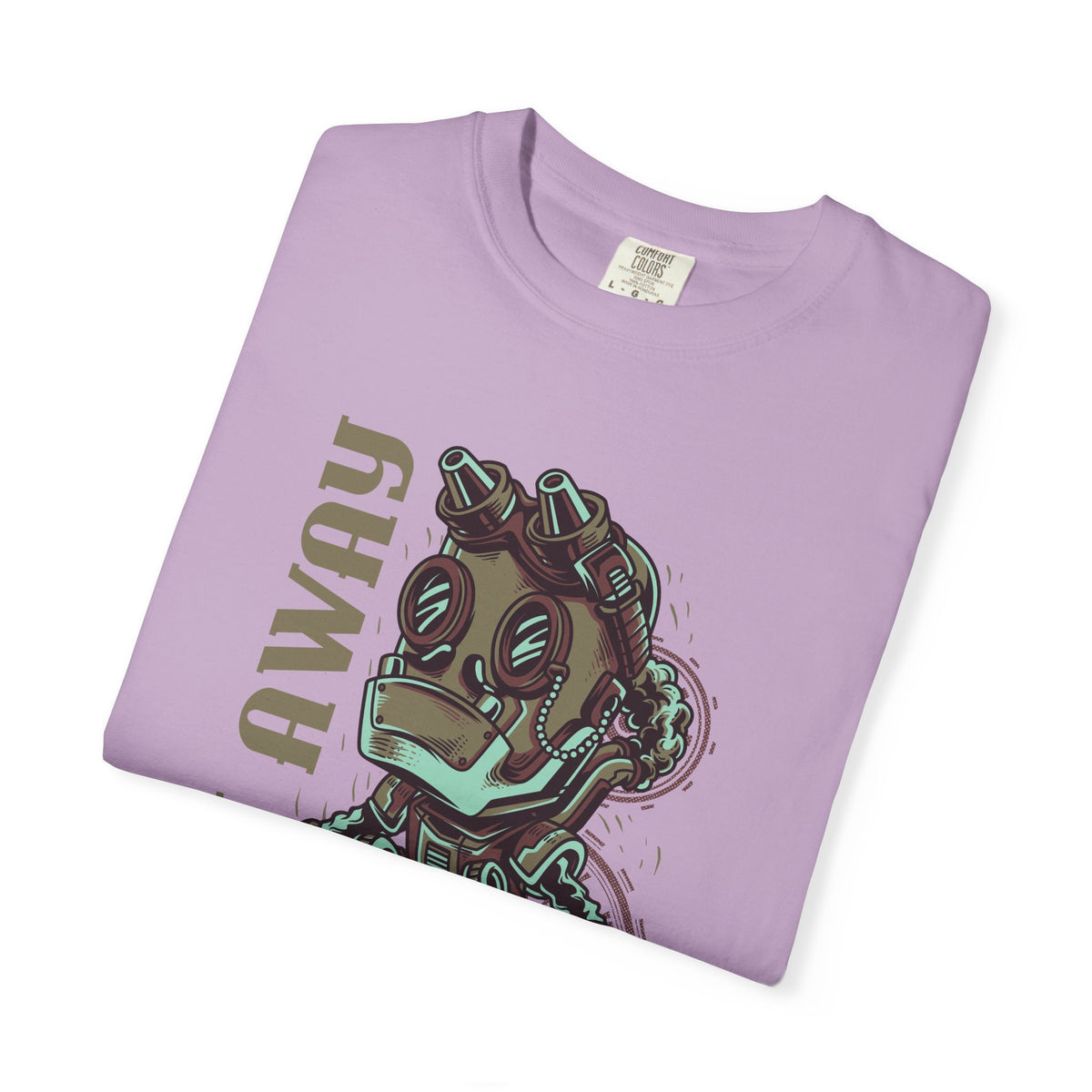Fly Away Einstein Robot On Skateboard Illustration T-Shirt