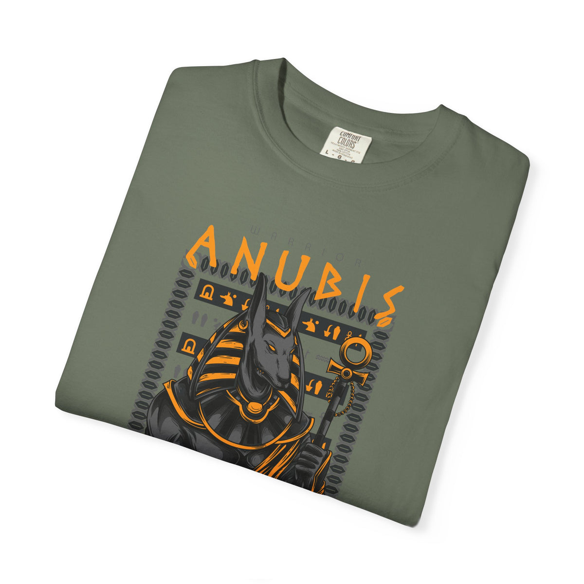 Egyptian Warrior Anubis Graphic Print T-Shirt